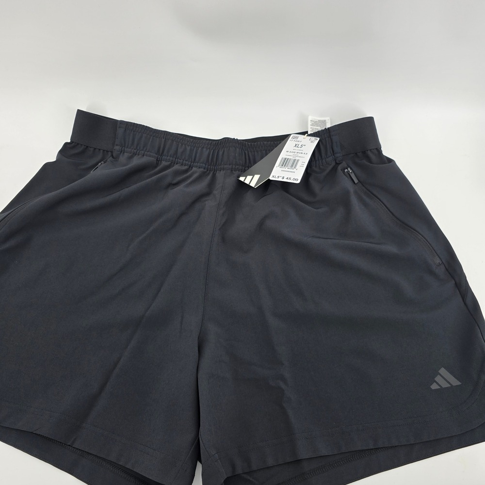 Adidas Axis WVN 4.0 Training Shorts Mens Climacool Pockets Black XL 5in NWT